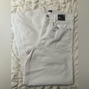 Express White High Rise Wide Leg Pants